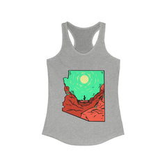 Women's State Series "Lone Cacti" Fitted Racerback Tank