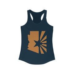 Women's State Series "Copper Flag" Fitted Racerback Tank