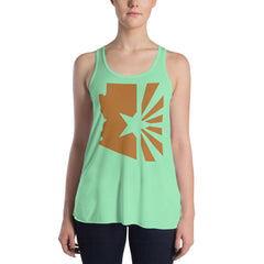 Women's Copper Flag Flowy Racerback Tank